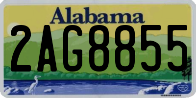 AL license plate 2AG8855