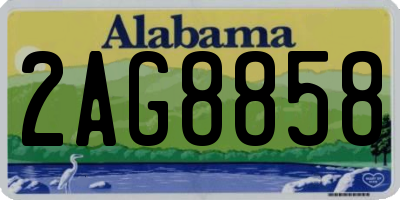 AL license plate 2AG8858