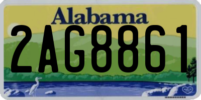 AL license plate 2AG8861