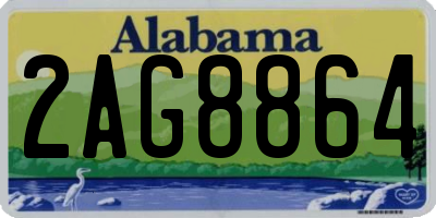 AL license plate 2AG8864