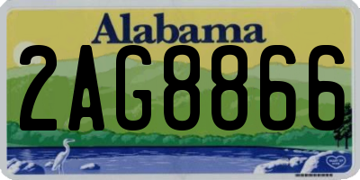 AL license plate 2AG8866