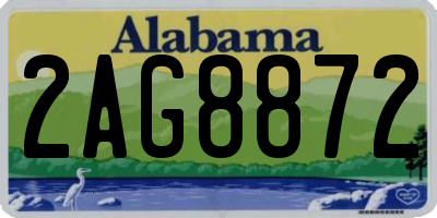 AL license plate 2AG8872