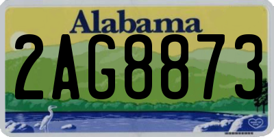 AL license plate 2AG8873