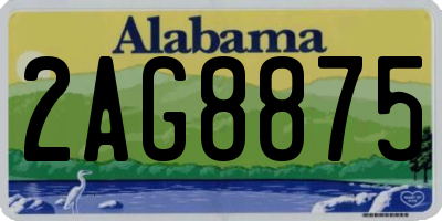 AL license plate 2AG8875