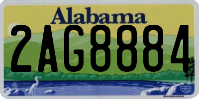 AL license plate 2AG8884