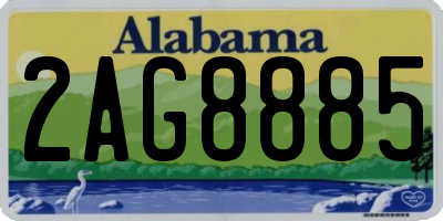 AL license plate 2AG8885