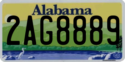 AL license plate 2AG8889