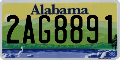 AL license plate 2AG8891