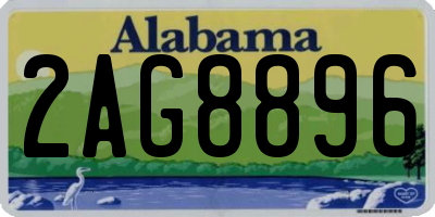 AL license plate 2AG8896