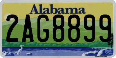 AL license plate 2AG8899