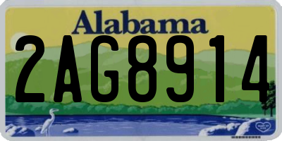 AL license plate 2AG8914