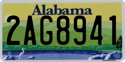 AL license plate 2AG8941