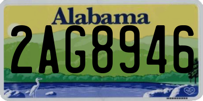 AL license plate 2AG8946