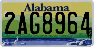 AL license plate 2AG8964
