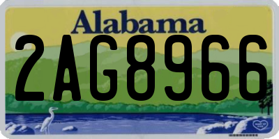 AL license plate 2AG8966
