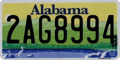 AL license plate 2AG8994