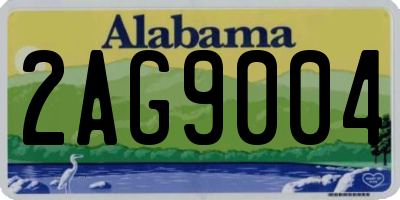 AL license plate 2AG9004
