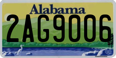 AL license plate 2AG9006