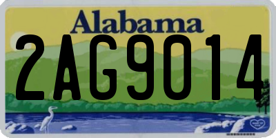 AL license plate 2AG9014