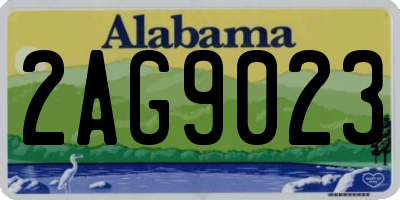 AL license plate 2AG9023