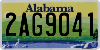 AL license plate 2AG9041