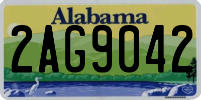 AL license plate 2AG9042