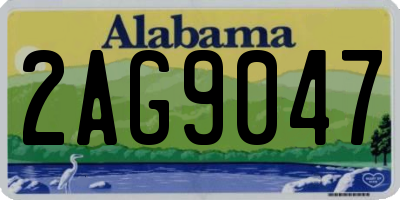 AL license plate 2AG9047