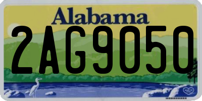 AL license plate 2AG9050
