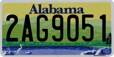 AL license plate 2AG9051