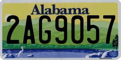 AL license plate 2AG9057