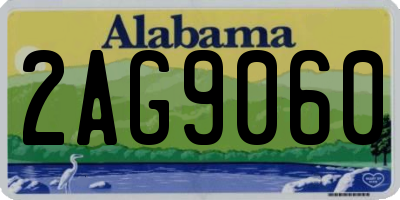 AL license plate 2AG9060