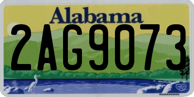 AL license plate 2AG9073