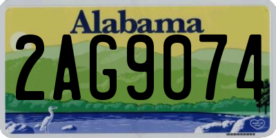 AL license plate 2AG9074