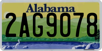 AL license plate 2AG9078