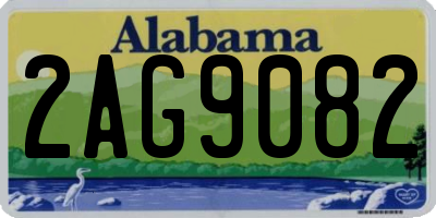 AL license plate 2AG9082