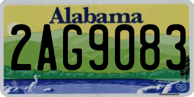 AL license plate 2AG9083