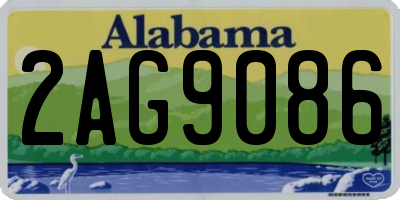 AL license plate 2AG9086