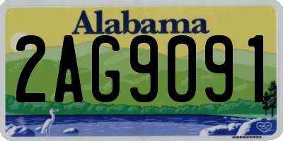 AL license plate 2AG9091