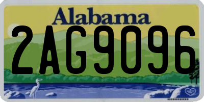 AL license plate 2AG9096