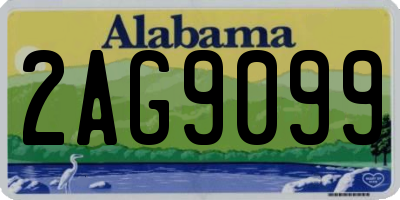 AL license plate 2AG9099