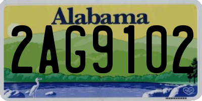 AL license plate 2AG9102