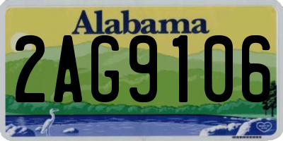 AL license plate 2AG9106