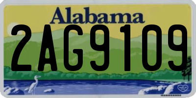 AL license plate 2AG9109