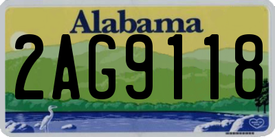 AL license plate 2AG9118