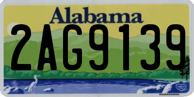 AL license plate 2AG9139