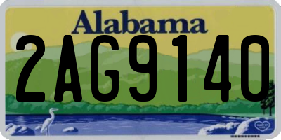 AL license plate 2AG9140