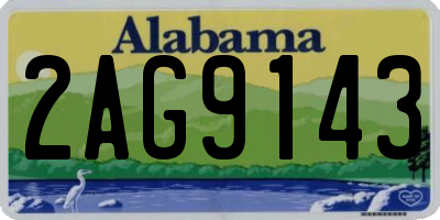 AL license plate 2AG9143