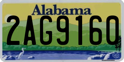 AL license plate 2AG9160
