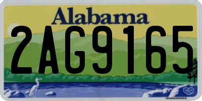 AL license plate 2AG9165