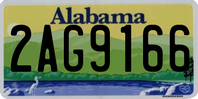 AL license plate 2AG9166